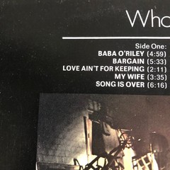 LP VINYL THE WHO ALBUM WHO’S NEXT UK 1ST PRESS TRACK 2408 102 1971 A1/B2 NM-/EX+