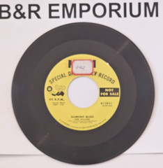 Herb Williams – Alimony Blues/Because You’ve Been Hurt (1957) – 7″ Vinyl Single