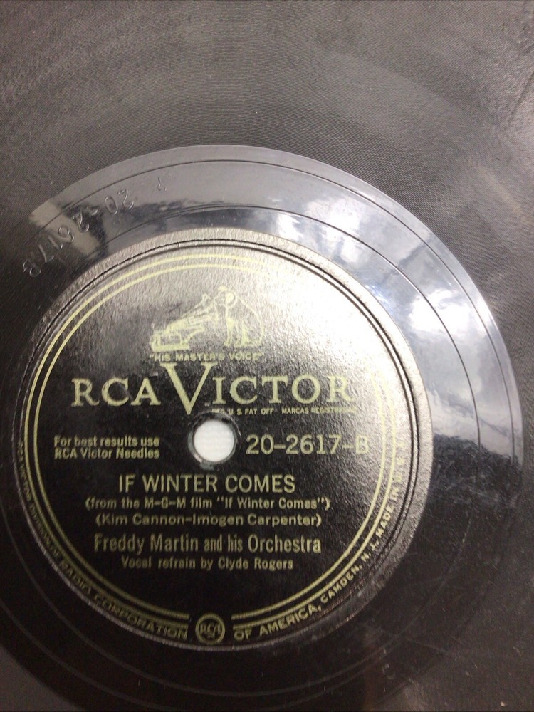 Freddy Martin: The Dickey-Bird Song / If Winter Comes – RCA Victor 20-2617 10″ #