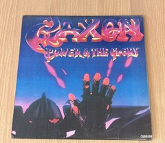 SAXON- Power & the Glory, Carrere, Vinyl Record Album, Year 1983