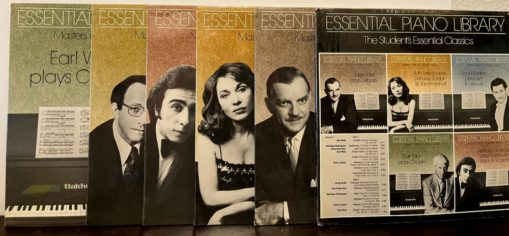ESSENTIAL PIANO LIBRARY (Full Set 7 Discs) – 12″ Vinyl Record 7xLP – EX