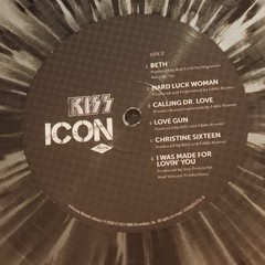 KISS – Icon (2023) LP 12″ Gray/Black Splatter Colored Vinyl Mercury