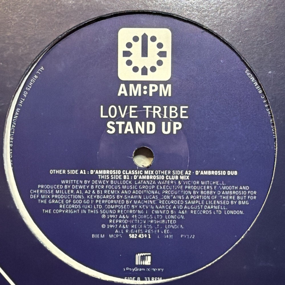 Love Tribe – Stand Up – 582 439-1 The Remixes 1997 UK (x2 12″ Vinyl) VG VG+