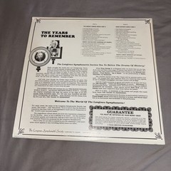 The Years To Remember – Frank Knight – Longines Symphonette Society Vinyl Record