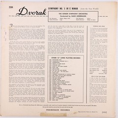 Antonin Dvorak – Sonor Symphony Orchestra – New World Symphony LP 2104 Uncommon