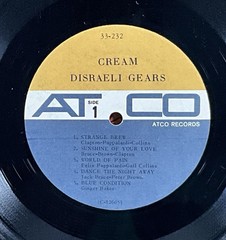 Cream LP “Disraeli Gears” Atco 33-232 ~ Original ~ Mono
