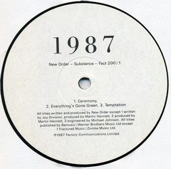 NEW ORDER: Substance 1987 (Black Vinyl 2 LP’s)- Factory Records- IMPORTED