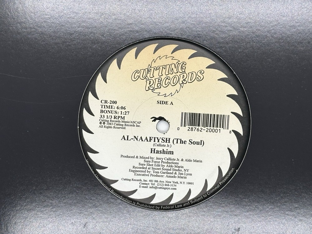 HASHIM Al-Naafiysh (The Soul) 2026 Reissue 12″ Single CR-200 ONLY 500 Copies🆕🔥
