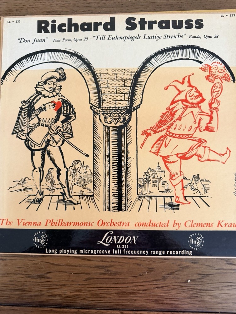 Richard Strauss Don Juan / Till Eulenspiegels Vienna Phil Krauss LP LL 233