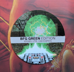 DOOM 1993 Video Game Soundtrack vinyl LP, BFG edition, ltd. 100 copies + pin
