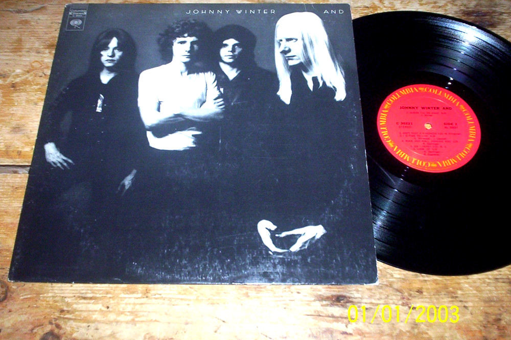 JOHNNY WINTER ( JOHNNY WINTER & ) 1974 Blues Rock VINYL LP w/ Rick Derringer NM-