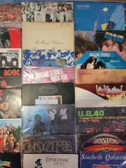 Lot Of 21 Vintage Vinyl Rock Albums ROLLING STONES,ACDC,LED ZEPPELIN,BEATLES ETC