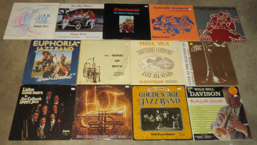 LOT of (13) Dixieland Traditional Jazz LP’s New Orleans Banjo Tuba Blues Ragtime