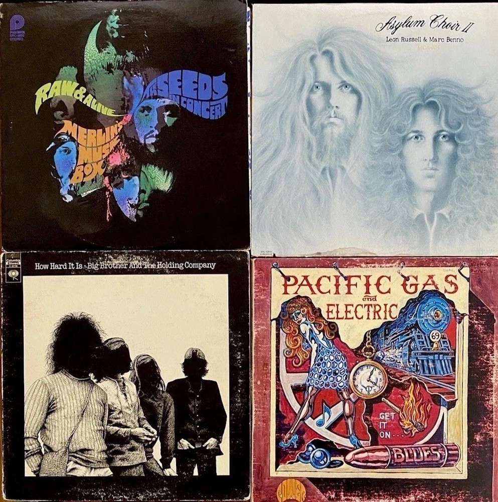 Psyche Rock Blues ‘69-79 4 LPs: Big Brother, Seeds, Pacific Gas, Leon Russell