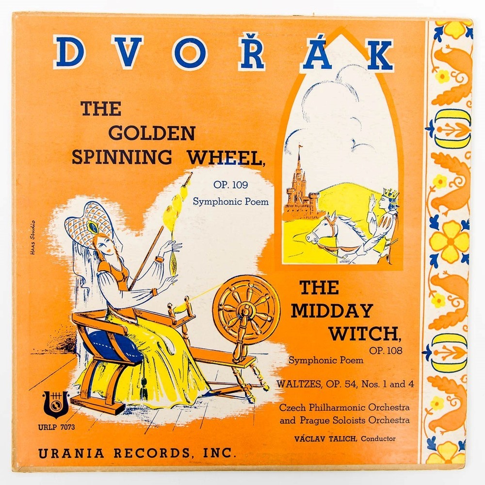 Dvorak 33-1/3 Vinyl LP Golden Spinning Wheel, Midday Witch VG Talich URLP 7073