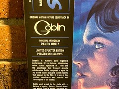 GOBLIN – Suspiria, Ltd BLUE SPLATTER COLOR VINYL LP Gatefold + OBI Strip New!