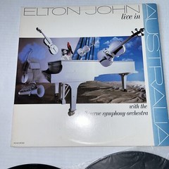 ELTON JOHN LIVE IN AUSTRALIA WITH THE MELBOURNE SYMPHONY ORCHESTRA ~ DOUBLE LP