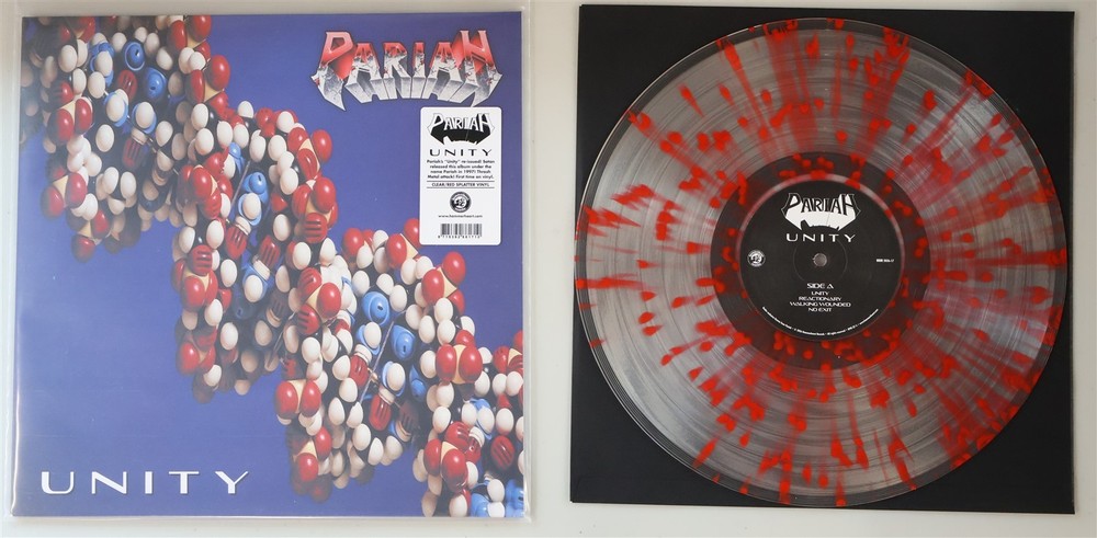 Pariah Unity Clear Red Splatter Vinyl LP Record new Satan
