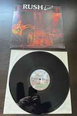 Rush Live! black vinyl lp mercury records pre-Exit Stage Left Tom Sawyer