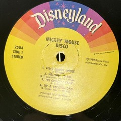 Mickey Mouse Disco 1979 Walt Disney 2504 Vinyl LP Record
