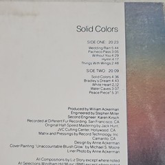 Windham Hill Records Liz Story Solid Colors 1982 Stereo 12″ Vinyl LP WH-1023