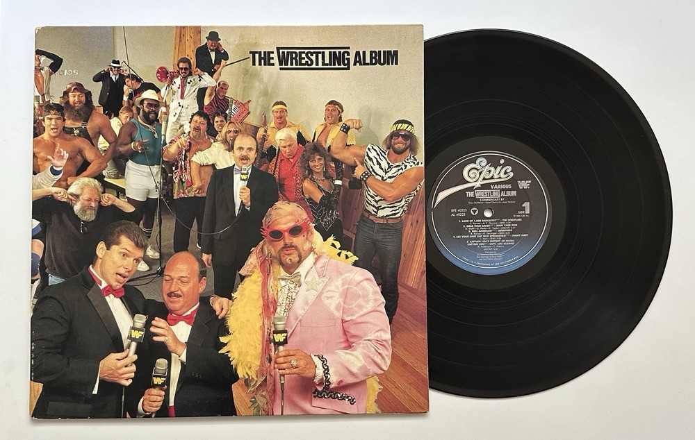 WWF The Wrestling Album Vinyl LP (BFE 40223) 1985 CBS Epic Records SOLID COPY!