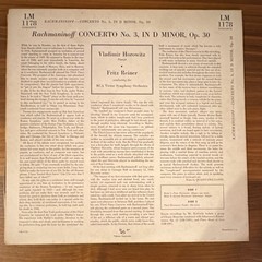 vinyl record: RCA Victor LM 1178 Rachmaninoff Concerto No. 3 Horowitz