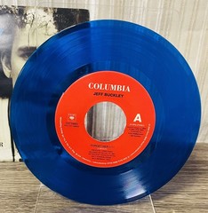 FORGET HER / STRAWBERRY by Jeff Buckley SCARCE Blue Vinyl 7″ single! NEAR MINT!