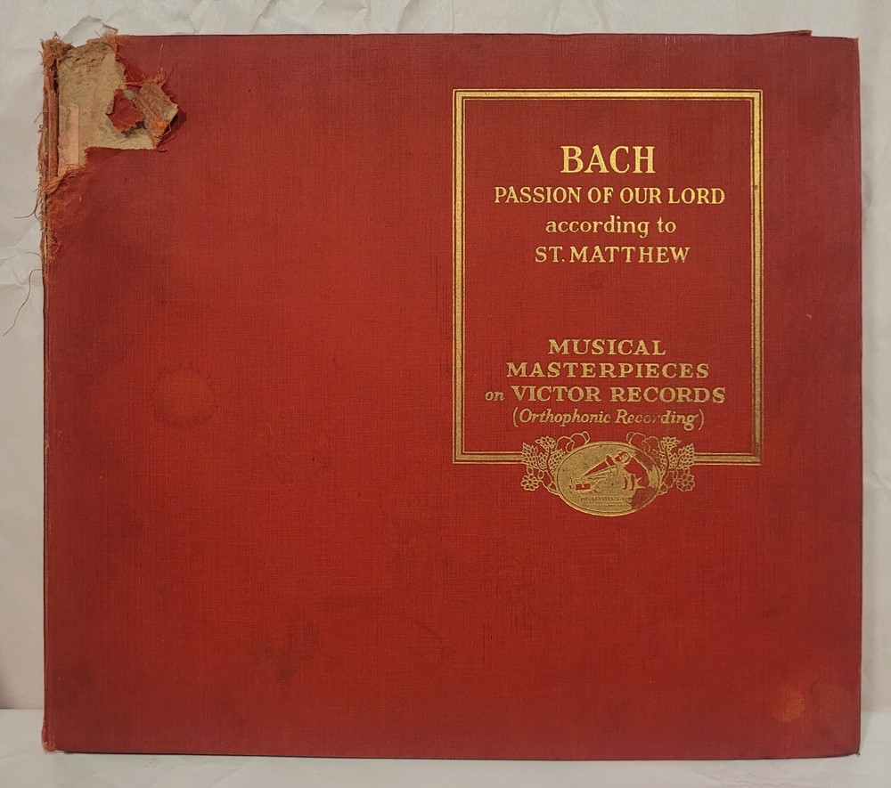 HEAR Bach Passion Of Our Lord According To St. Matthew Classical 12X 12″ 78 READ