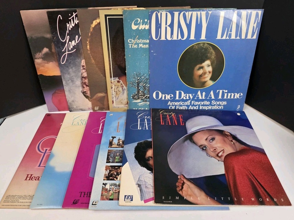 Cristy Lane LP Lot 12 Albums Country Gospel Vinyl Records Collection