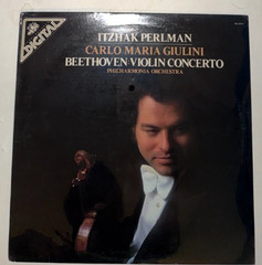 Itzhak Perlman Carlo Giulini Beethoven Violin Concerto Digital Vinyl LP SEALED