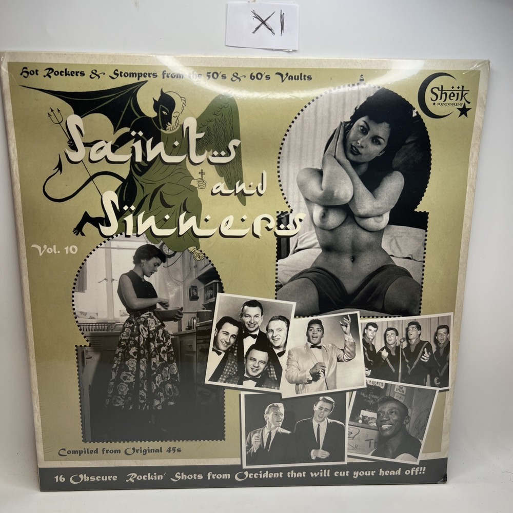 SAINTS AND SINNERS – Vol. 10 12” LP Spain Rockabilly NEW SEALED