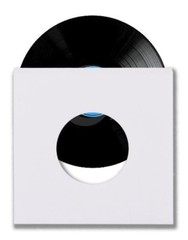 500 45 RPM 7″ Record Inner Sleeves With Hole Heavy Weight 20# White Paper Acid