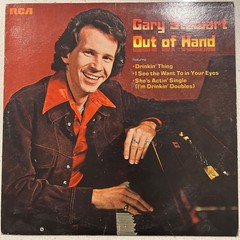 Gary Stewart – Out Of Hand LP – RCA [APL1-0900] 1975 Orange Label (VG+/G+)