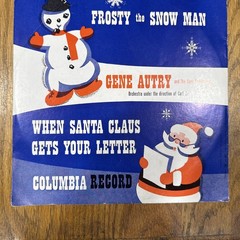 Gene Autry Frosty the Snowman Rosemary Clooney Suzy Snowflake 78 Rpm Records 50s