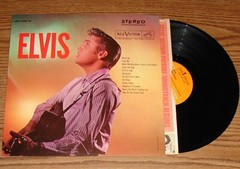 Elvis Presley Self Titled LSP-1382 Rigid Vinyl Orange Labels Hollywood Pressing