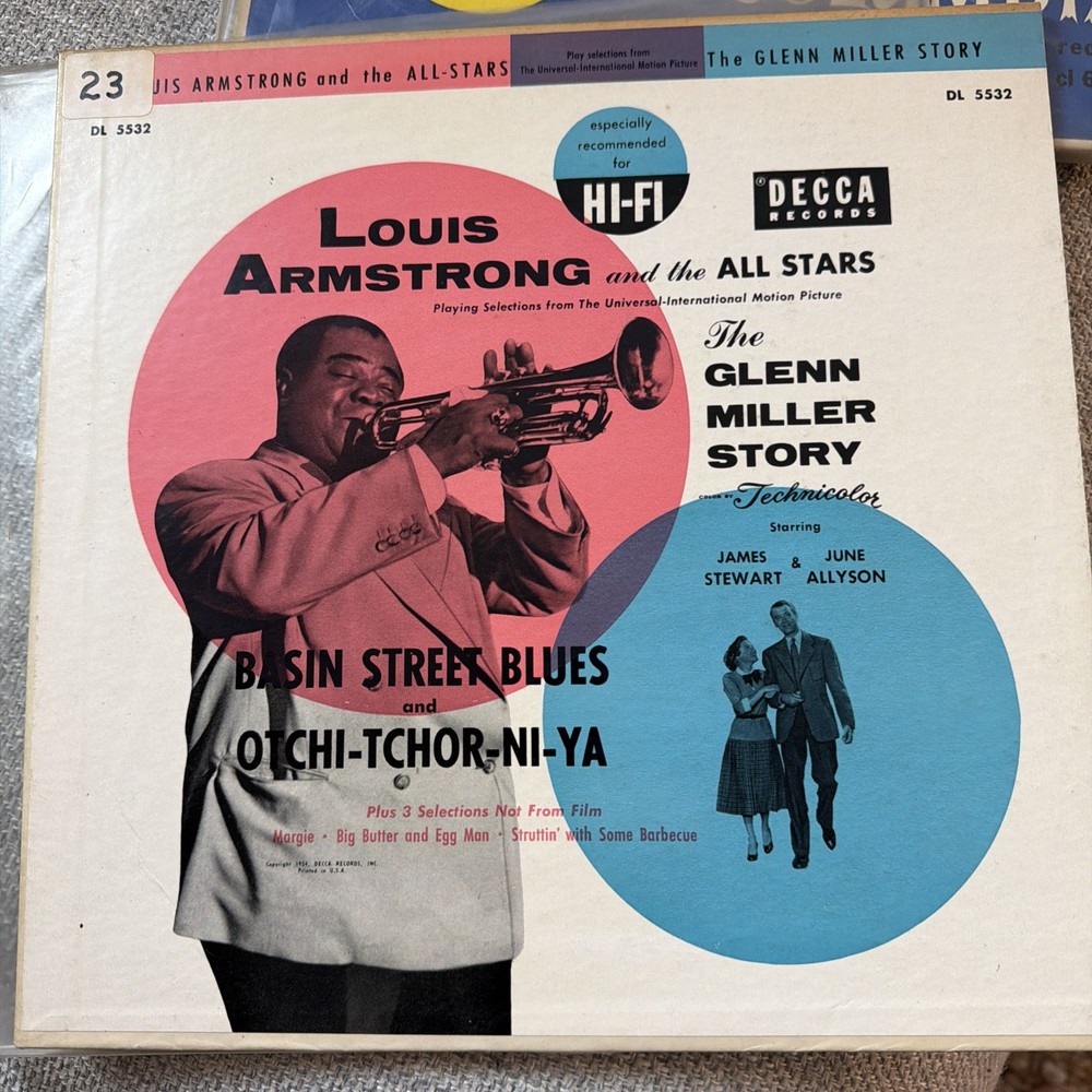 louis armstrong And The All Stars 10” 33 1/3 RPM Album