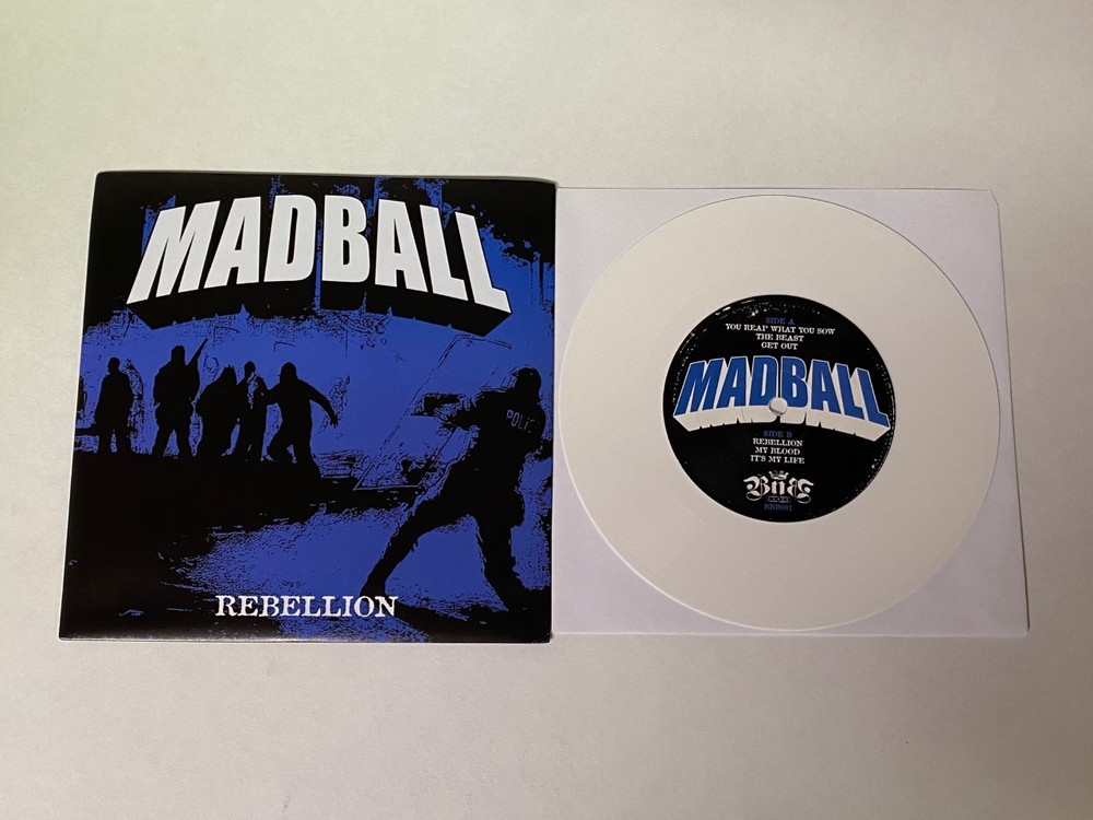 Madball “Rebellion” 7″ inch Record White Vinyl New York City Hardcore NEW 2012