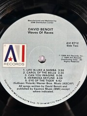 David Benoit “Waves Of Raves” – AVI8712 – Jazz Funk/Soul – 1984- 12″ Vinyl G/VG+