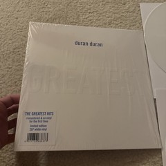DURAN DURAN GREATEST HITS LIMITED WHITE VINYL 2 LP OUT OF Print Open shrink Hype