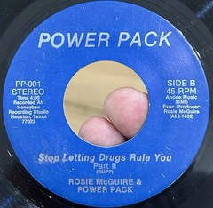 ROSE McGUIRE & POWER PACK Stop Letting Drugs Rule You 45 NM* RARE Hip Hop Rap