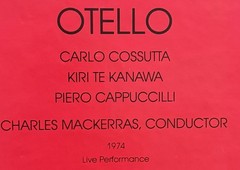Rare 3-LP boxed set of: Giuseppe Verdi – Otello 1974 Life Performance.