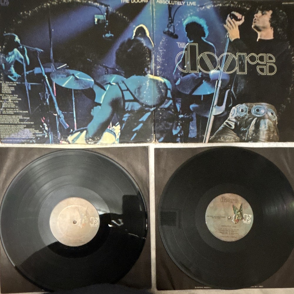 The Doors Absolutely Live 2LP 12″ 33 RPM Black Vinyl Elektra Live