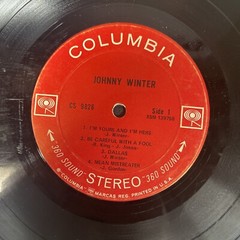 Johny Winter – Self Titled Vinyl Album FIRST PRESS CS 9826 Columbia Record USA!