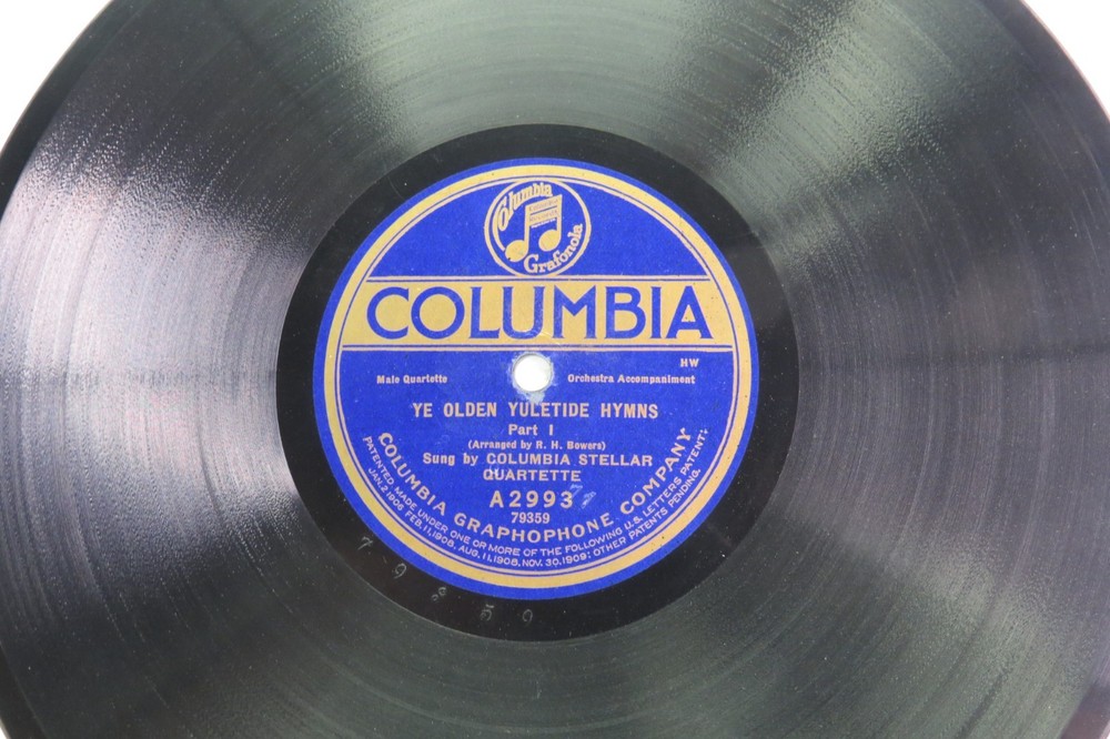 Columbia Quartette – COLUMBIA A2993 – Ye Olden Yuletide Hymns Part 1 & 2