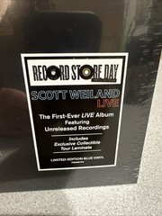 Scott Weiland Live RSD Vinyl Unreleased, Recordings, Limited Edition Blue Vinyl