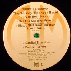 The Tarney/Spencer Band, Three’s A Crowd, (LP, Album, San), NM or M-, 4257260958