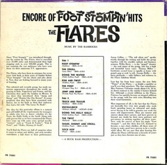 The Flares Encore of Foot Stompin Hits LP 1962 Press PR 73001 Soul VG+ Vinyl