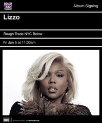 LIZZO SIGNED BITCH LP COPPER BLACK ICE VINYL 6/5 /26 NYC ROUGH TRADE