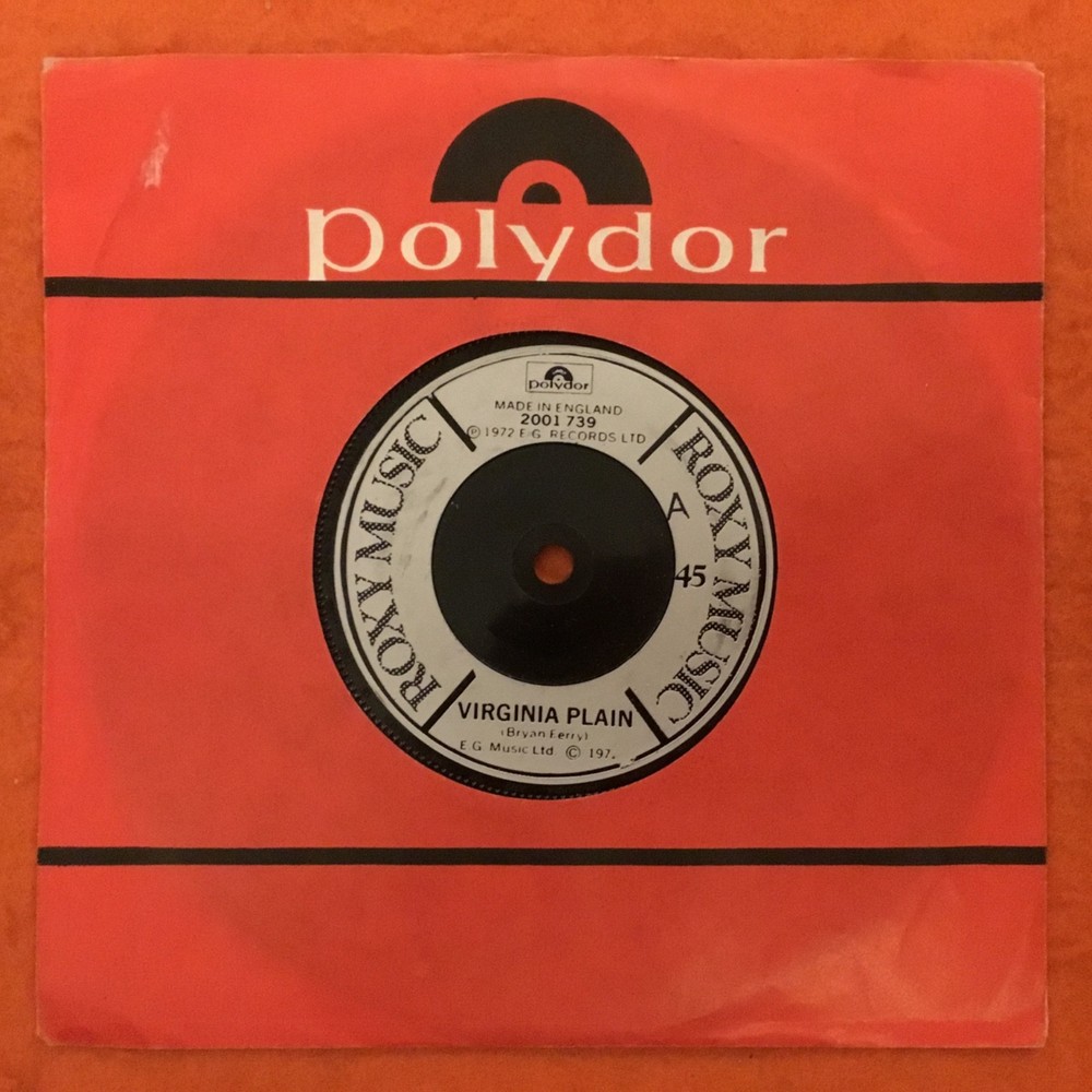 Roxy Music- Virginia Plain- Pyjamarama- Polydor Records 7” 1973